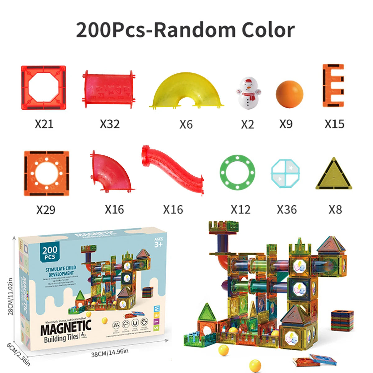 Magnetic Building Blocks Sets, 5.5cm
