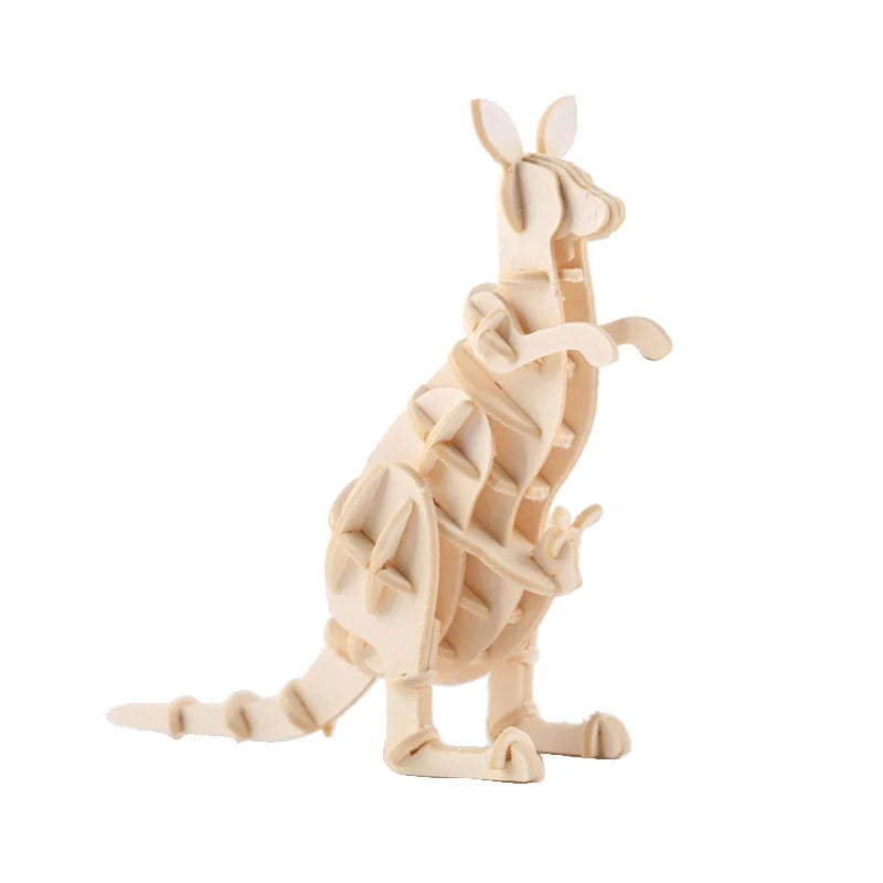 STEM 3D Wooden Skeleton Model Puzzle Sets - Animals, Birds and Sea Creatures