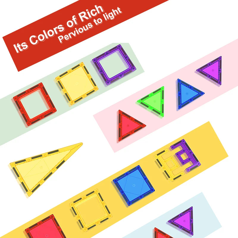 Magnetic Building Blocks Sets, 6.5cm - Educational STEM Toy & Gift for Creative Play
