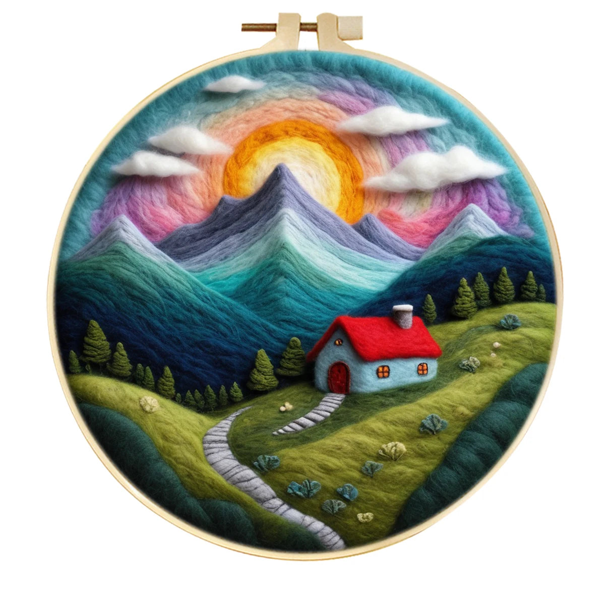 Wool Felting Painting Kits - Scenery