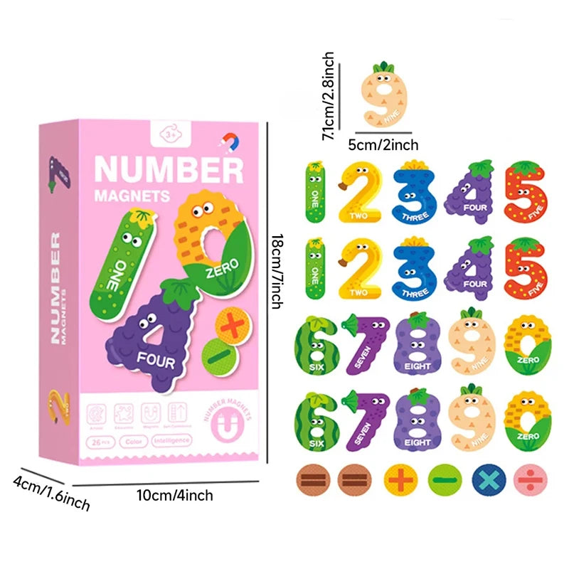 26-Piece Magnetic Animal Number or Alphabet Sets