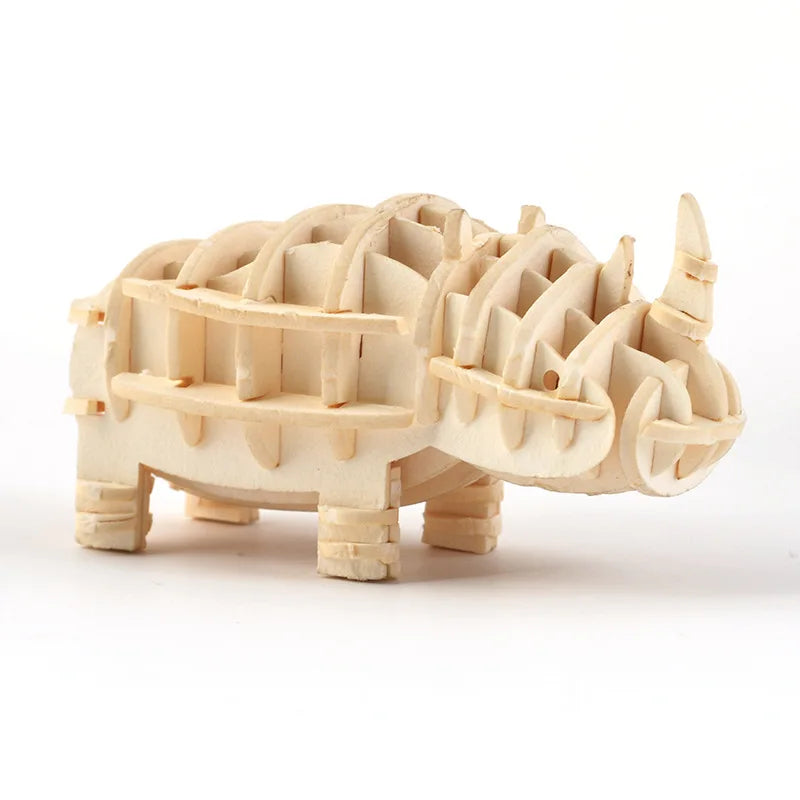 STEM 3D Wooden Skeleton Model Puzzle Sets - Animals, Birds and Sea Creatures