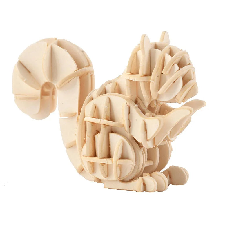 STEM 3D Wooden Skeleton Model Puzzle Sets - Animals, Birds and Sea Creatures