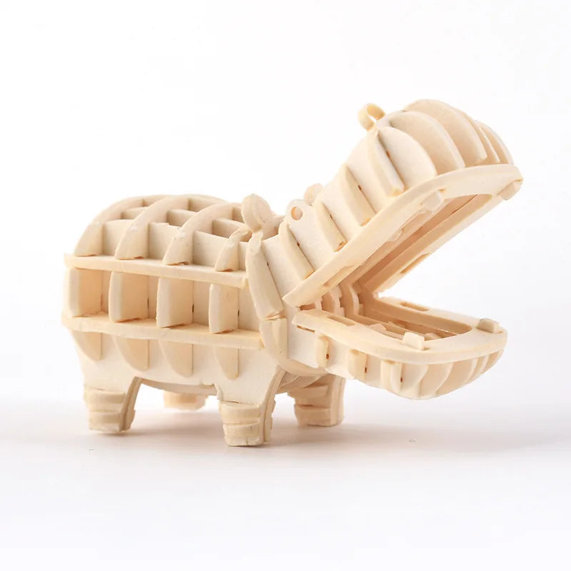 STEM 3D Wooden Skeleton Model Puzzle Sets - Animals, Birds and Sea Creatures