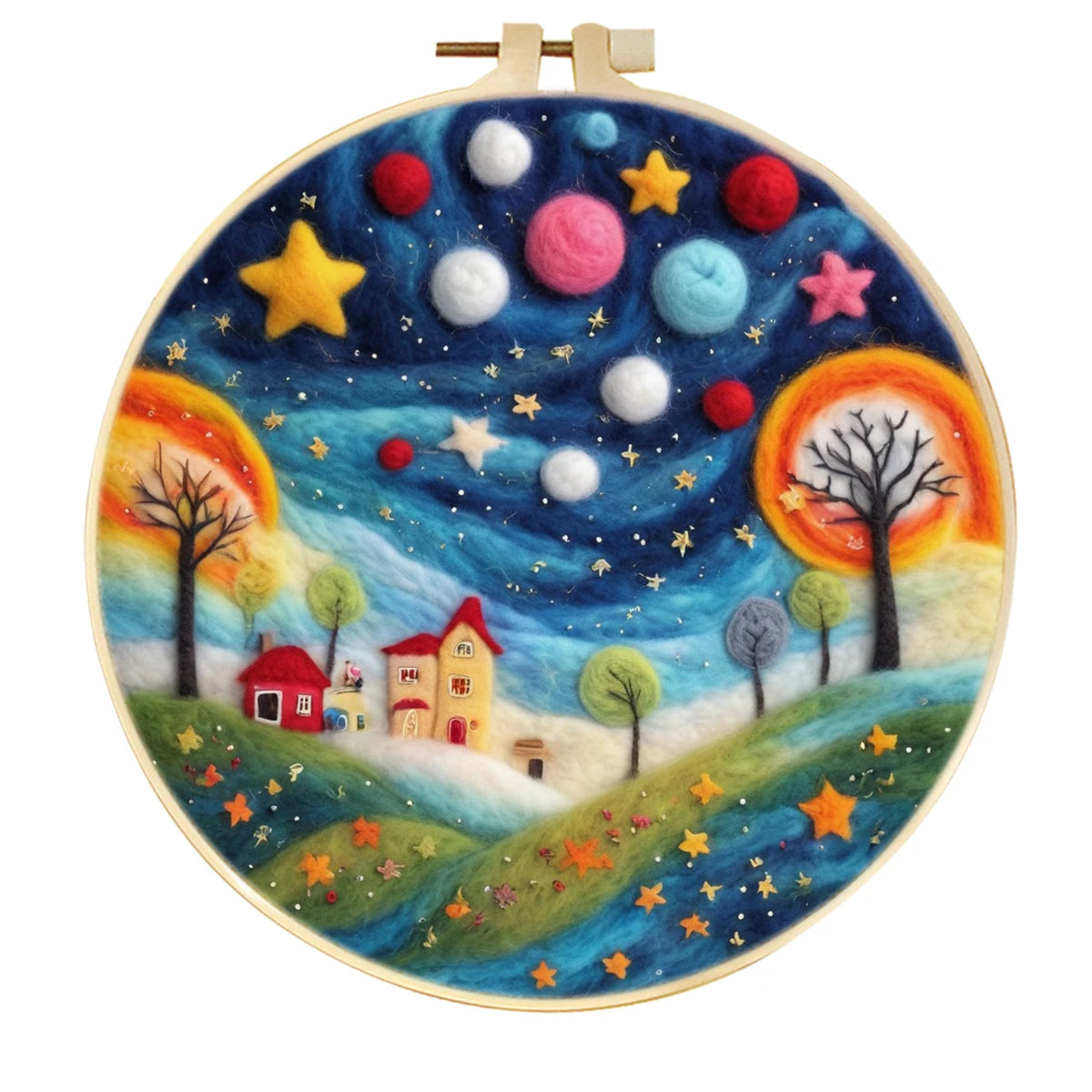 Wool Felting Painting Kits - Scenery
