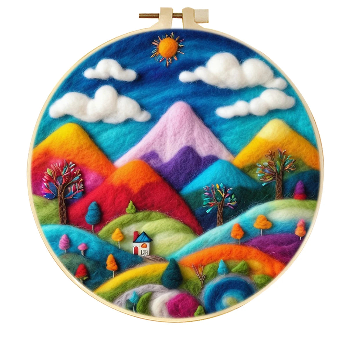 Wool Felting Painting Kits - Mountains