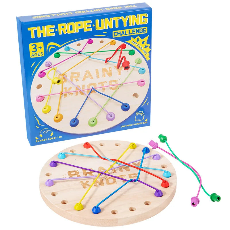 Kids Rope Knot Logic Game – Sensory Brain Teaser