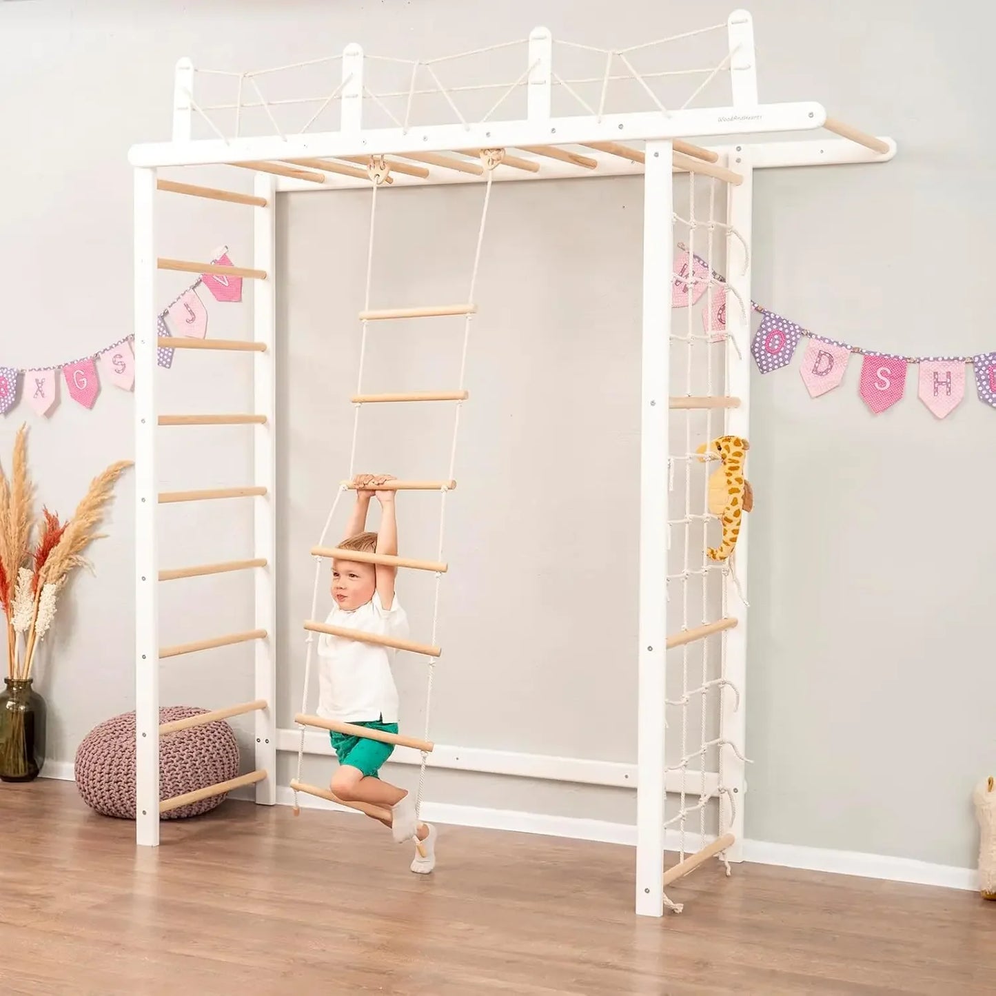 Indoor Climbing Swedish Ladder Jungle Gym Set