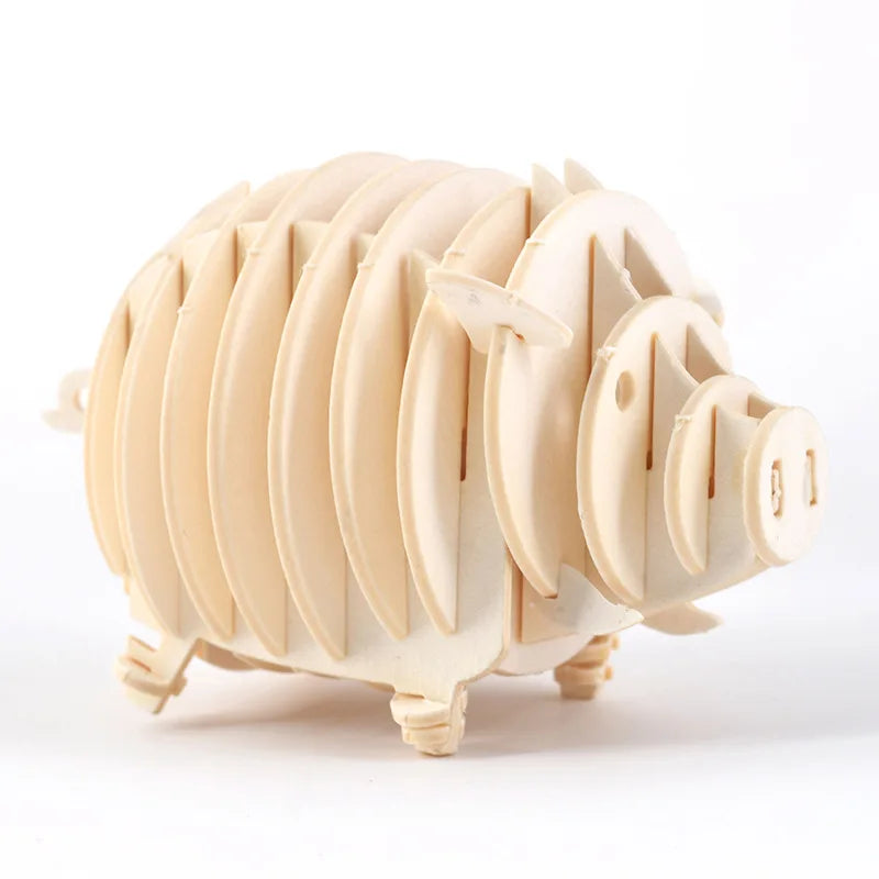 STEM 3D Wooden Skeleton Model Puzzle Sets - Animals, Birds and Sea Creatures