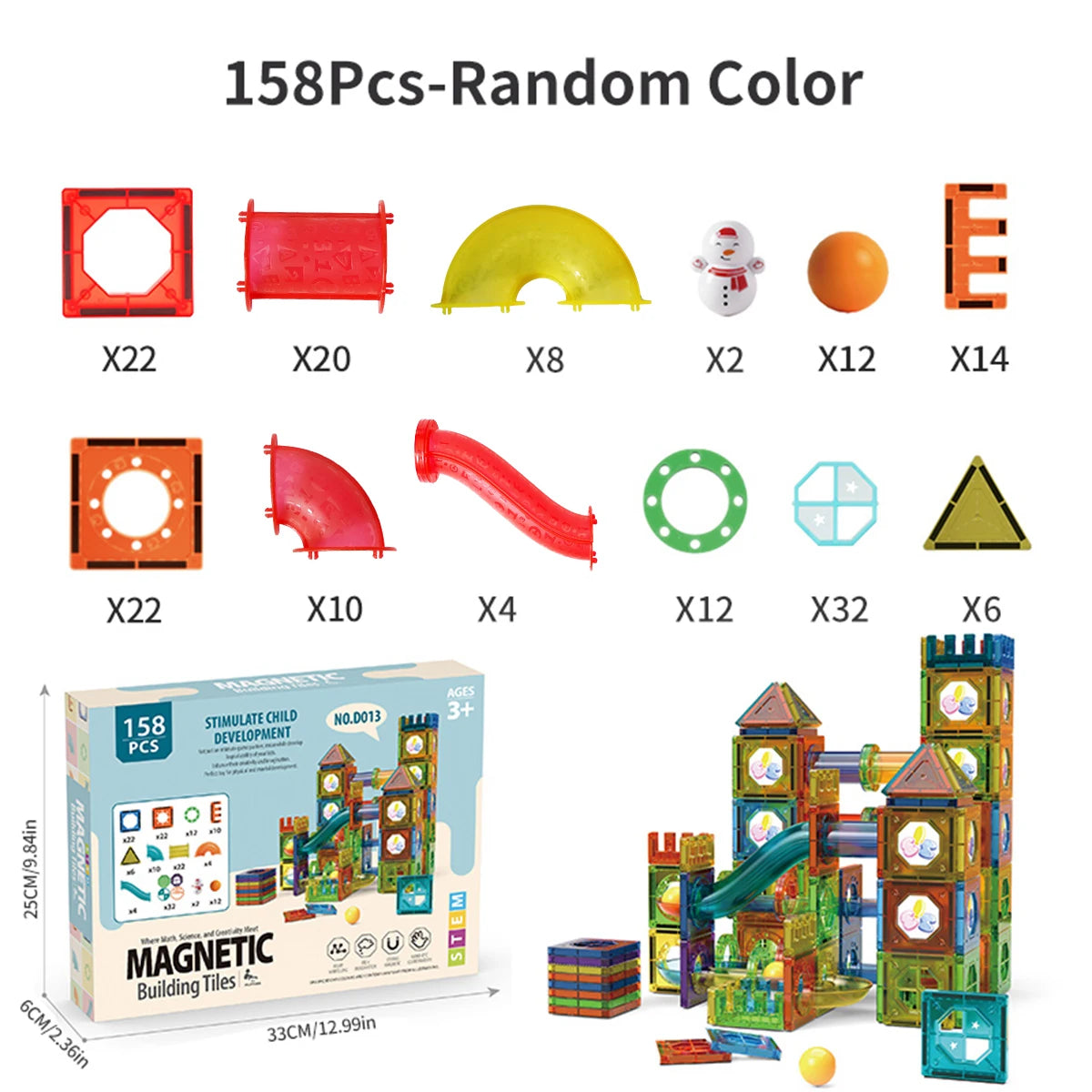 Magnetic Building Blocks Sets, 5.5cm
