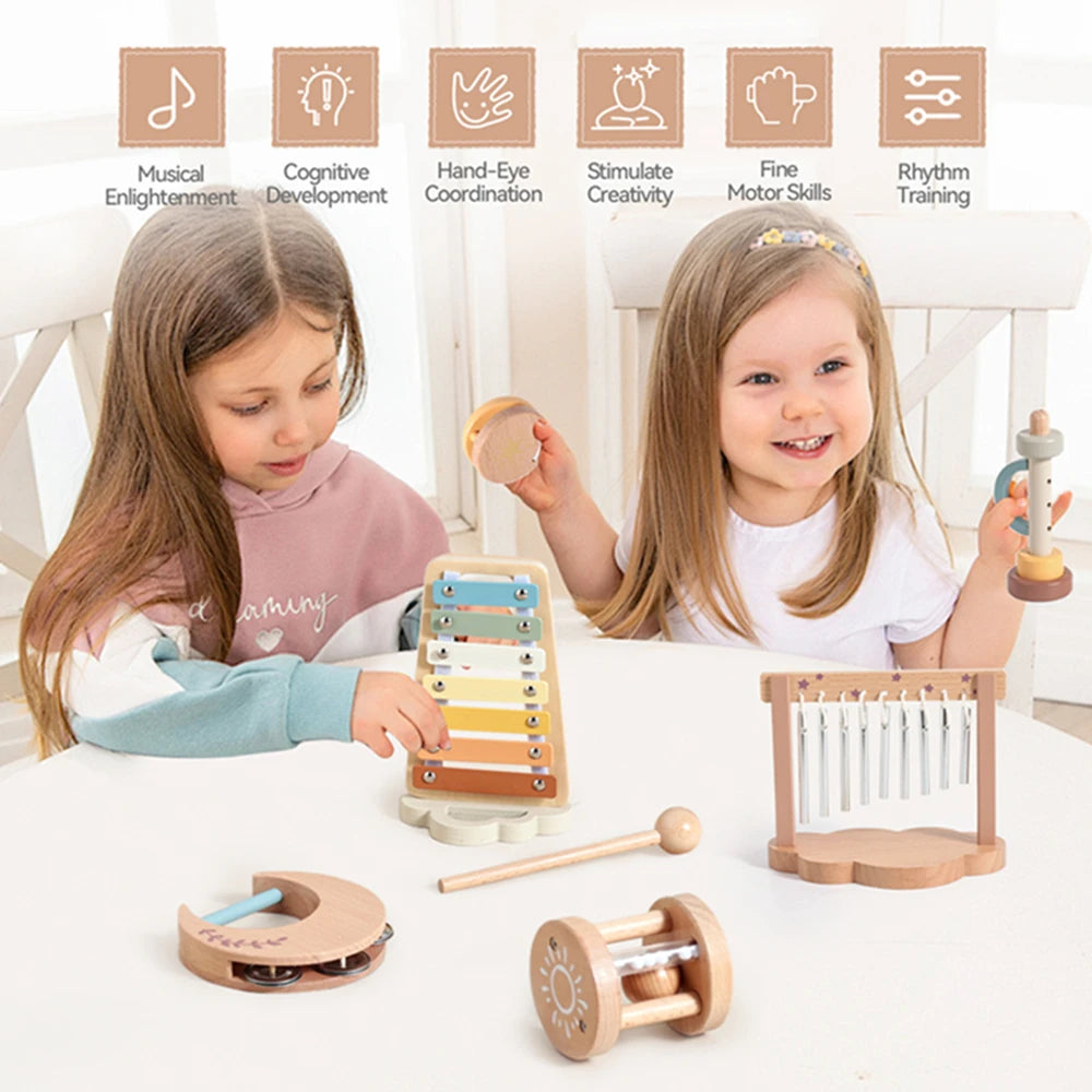 Montessori Wooden Musical Instruments Set