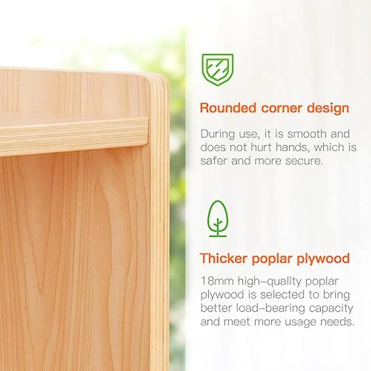 Montessori Wooden Open Back Toy Organiser and Storage Cabinet