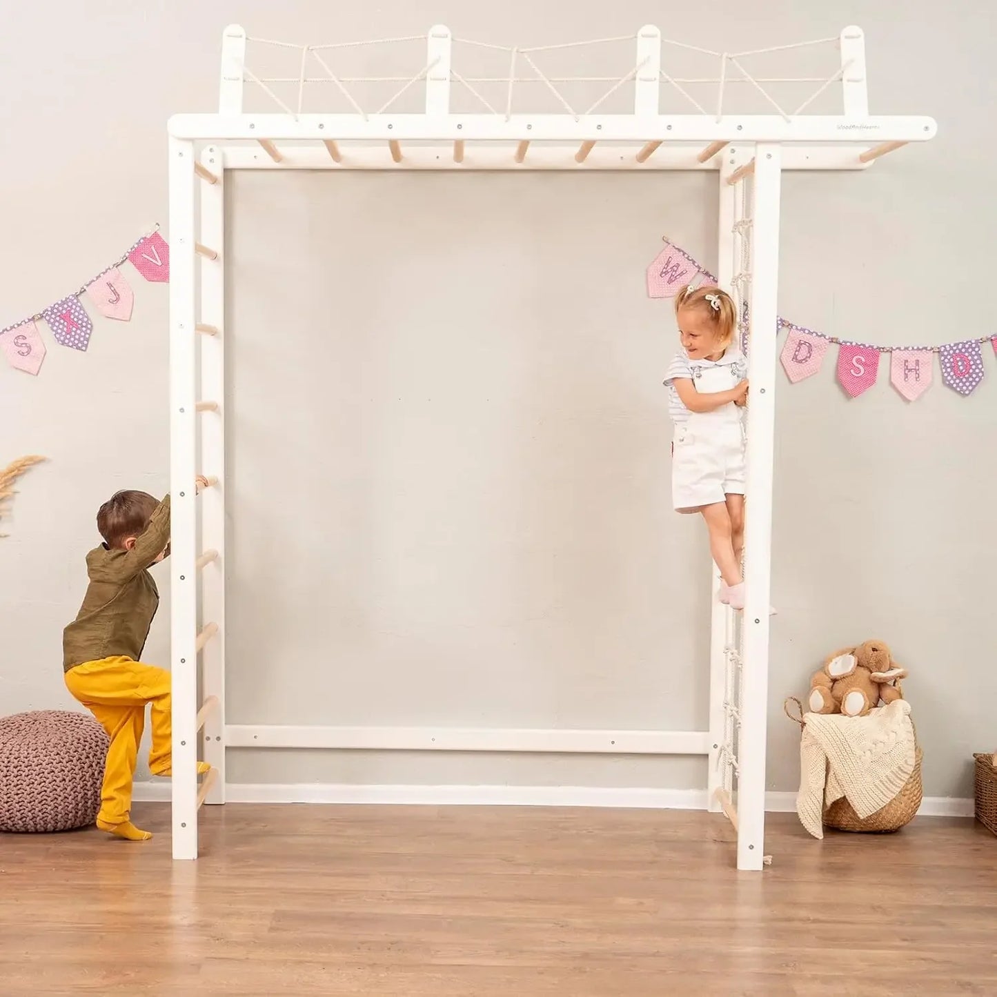 Indoor Climbing Swedish Ladder Jungle Gym Set
