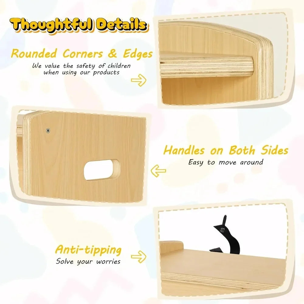 Bookshelf & Toy Organiser for Toddlers and Kids