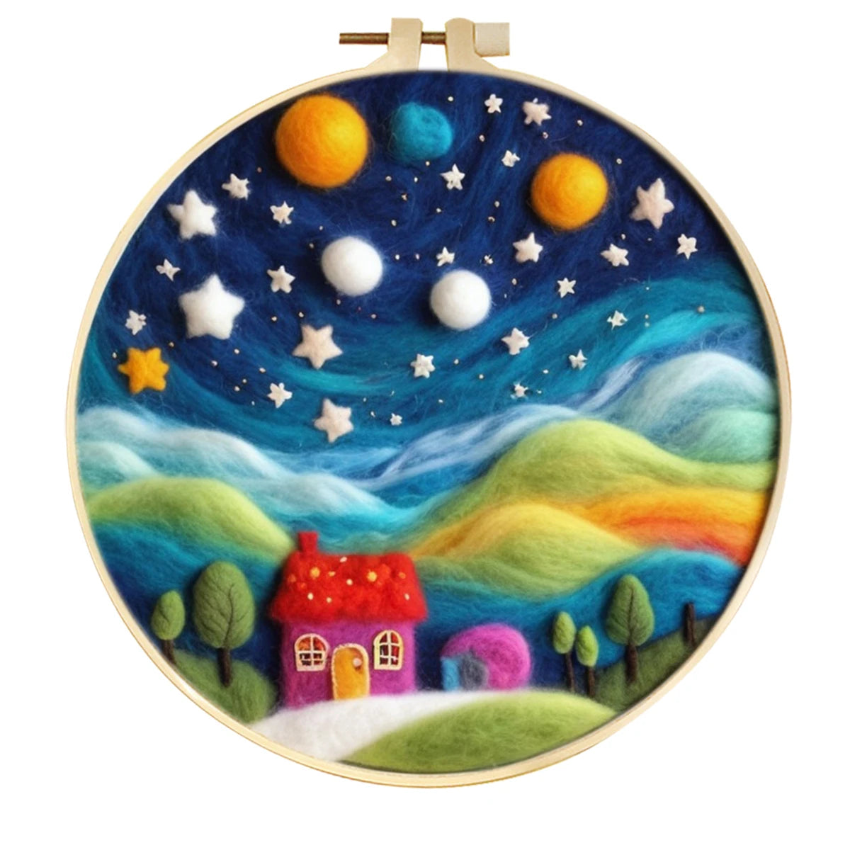 Wool Felting Painting Kits - Scenery