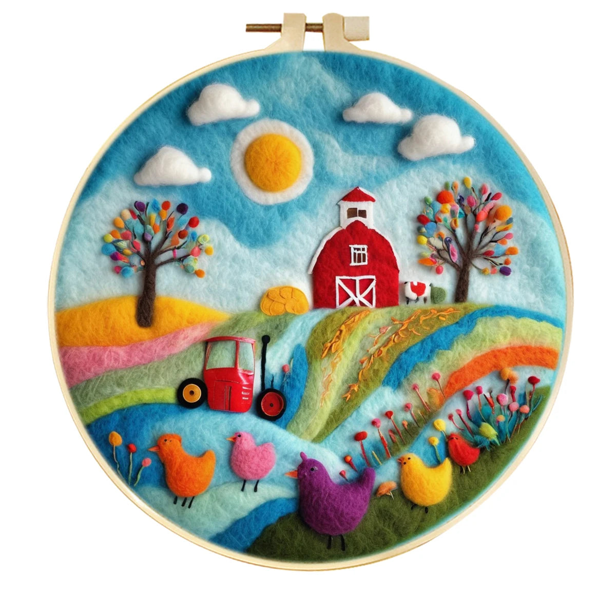 Wool Felting Painting Kits - Scenery