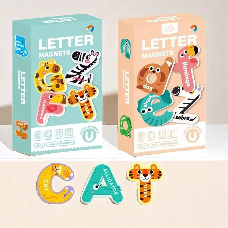 26-Piece Magnetic Animal Number or Alphabet Sets