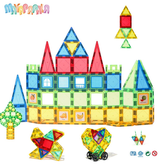 Magnetic Building Blocks Sets, 6.5cm - Educational STEM Toy & Gift for Creative Play