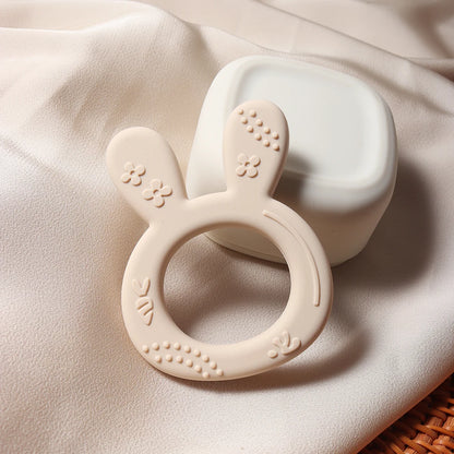 Silicone Carrot & Bunny Shape Baby Teether
