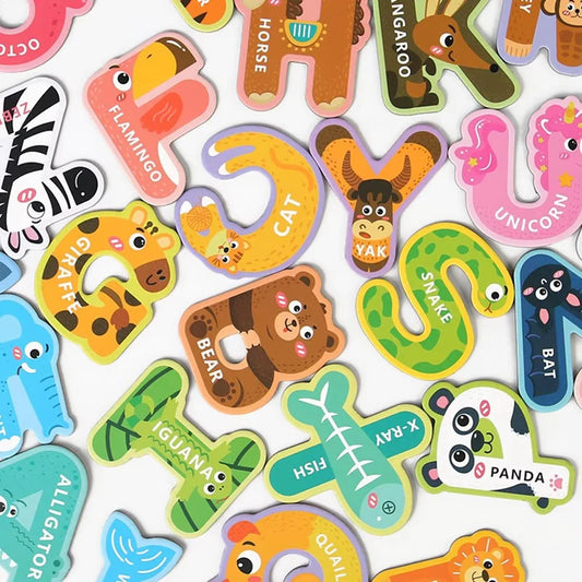 26-Piece Magnetic Animal Number or Alphabet Sets