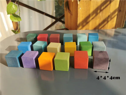 Large Wooden Building Stacking Cube & Block Sets