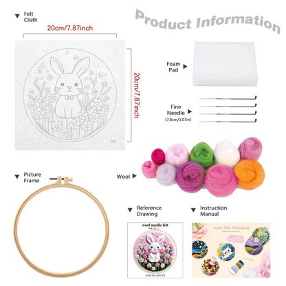 Wool Felting Painting Kits - Scenery