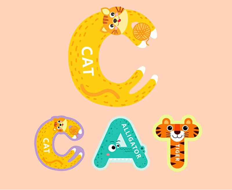 26-Piece Magnetic Animal Number or Alphabet Sets
