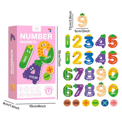 26-Piece Magnetic Animal Number or Alphabet Sets