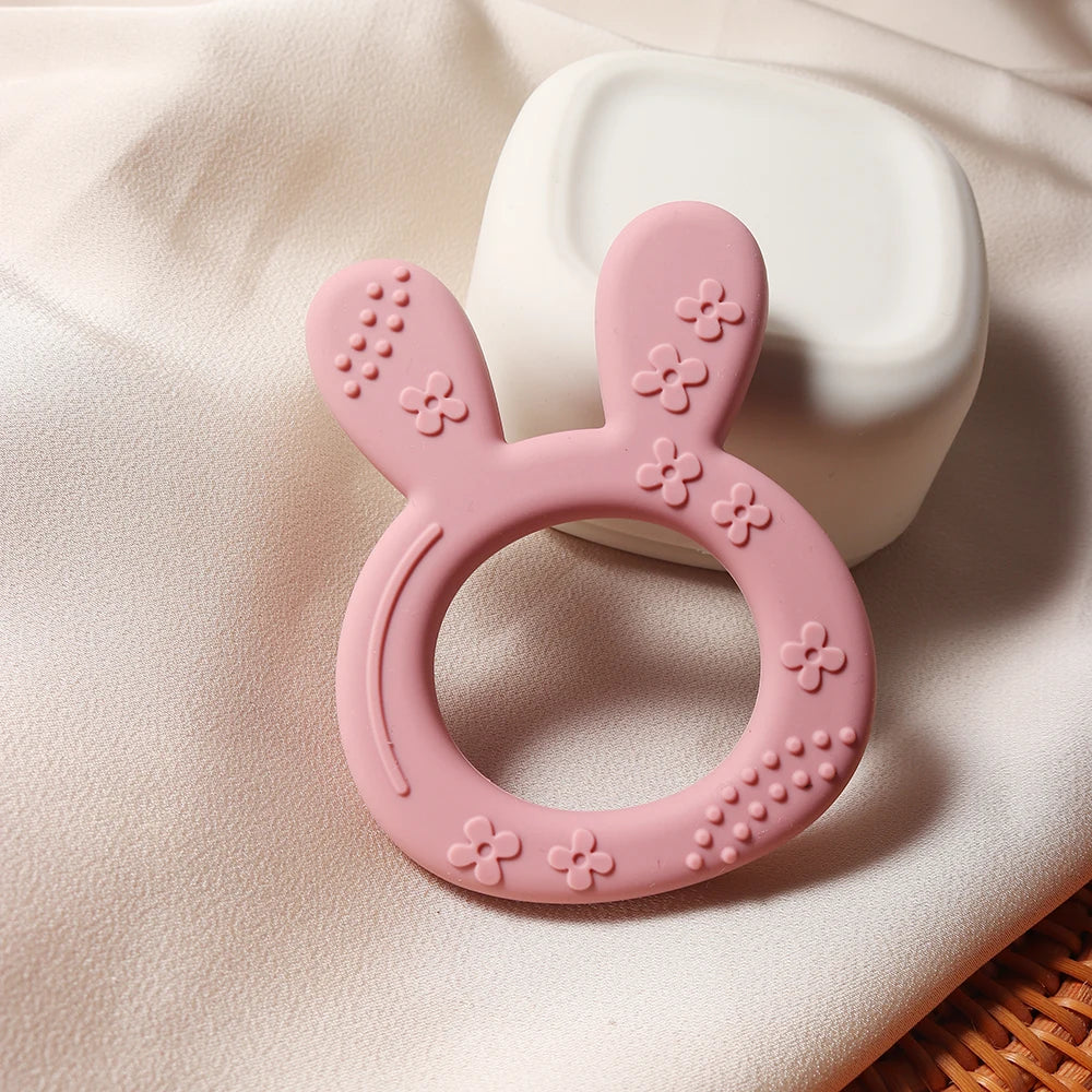 Silicone Carrot & Bunny Shape Baby Teether