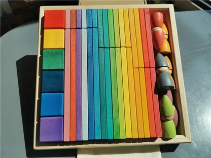 Large Wooden Building Stacking Cube & Block Sets