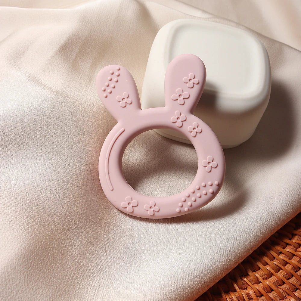 Silicone Carrot & Bunny Shape Baby Teether
