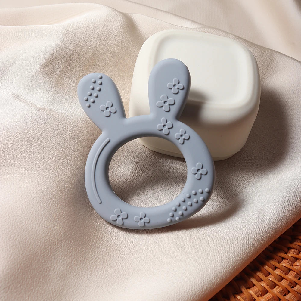Silicone Carrot & Bunny Shape Baby Teether