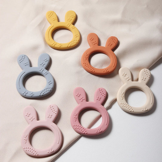 Silicone Carrot & Bunny Shape Baby Teether