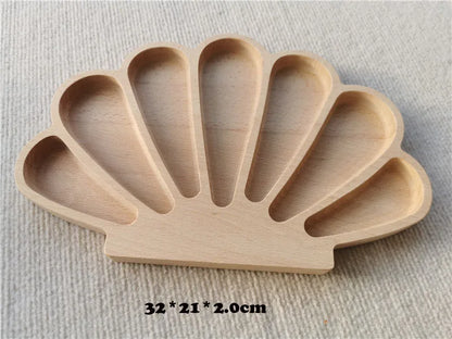 Wooden Montessori Trays for Kids – Ideal for Open-Ended Play & Early Learning