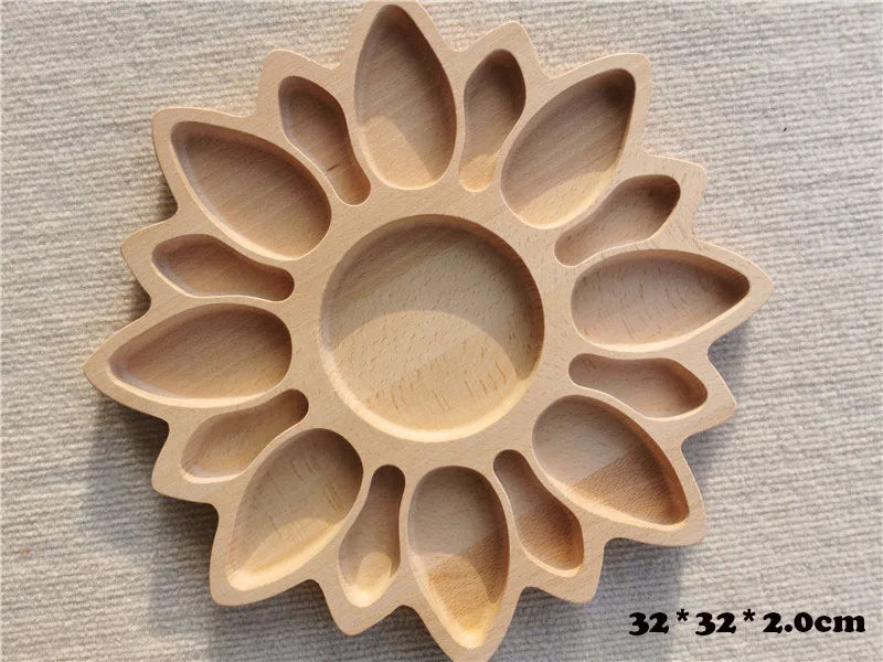 Wooden Montessori Trays for Kids – Ideal for Open-Ended Play & Early Learning