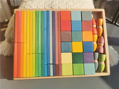Large Wooden Building Stacking Cube & Block Sets