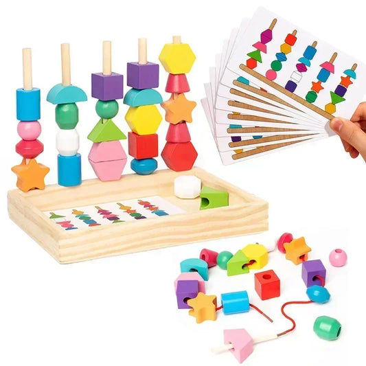 Montessori Wooden Colour & Shape Matching Puzzle