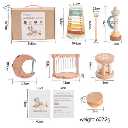 Montessori Wooden Musical Instruments Set