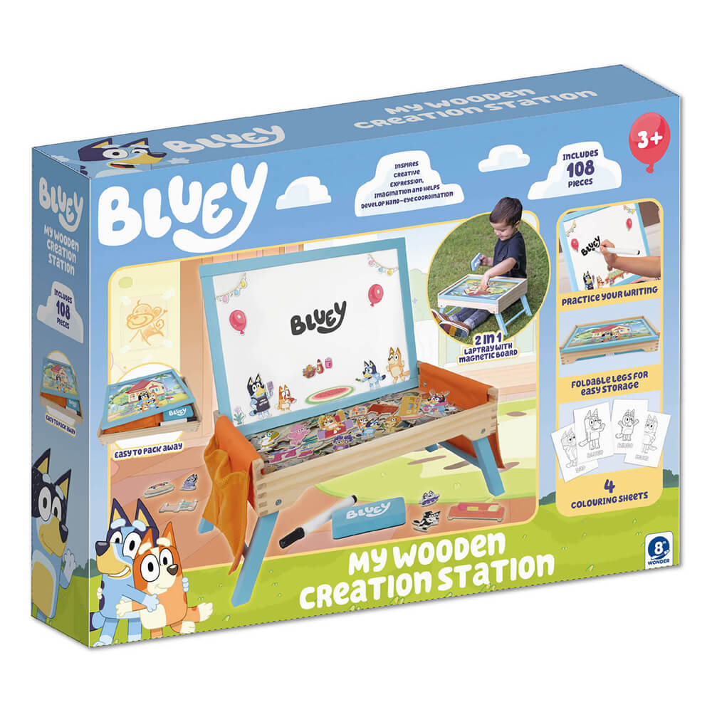 Bluey Wooden Creation Station with 100 magnets
