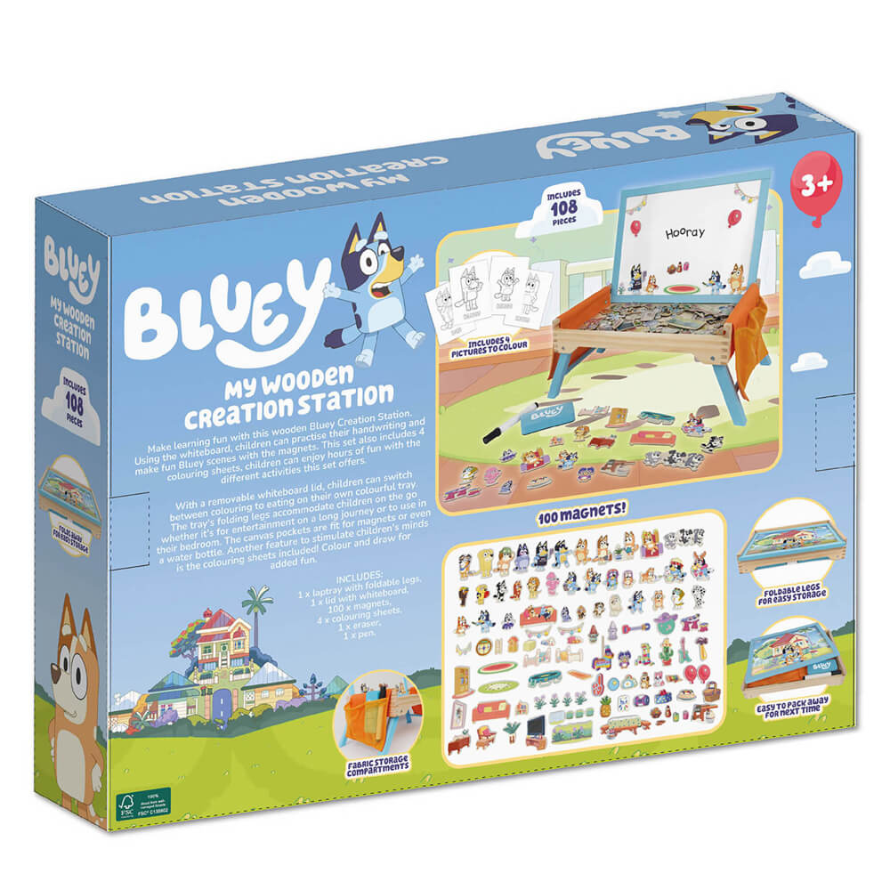 Bluey Wooden Creation Station with 100 magnets