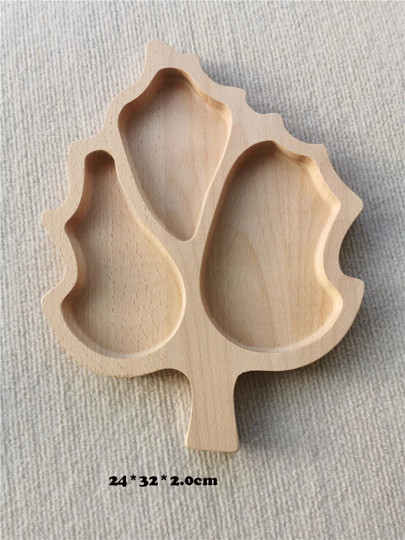Wooden Montessori Trays for Kids – Ideal for Open-Ended Play & Early Learning