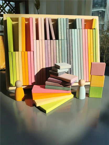 Large Wooden Building Stacking Cube & Block Sets