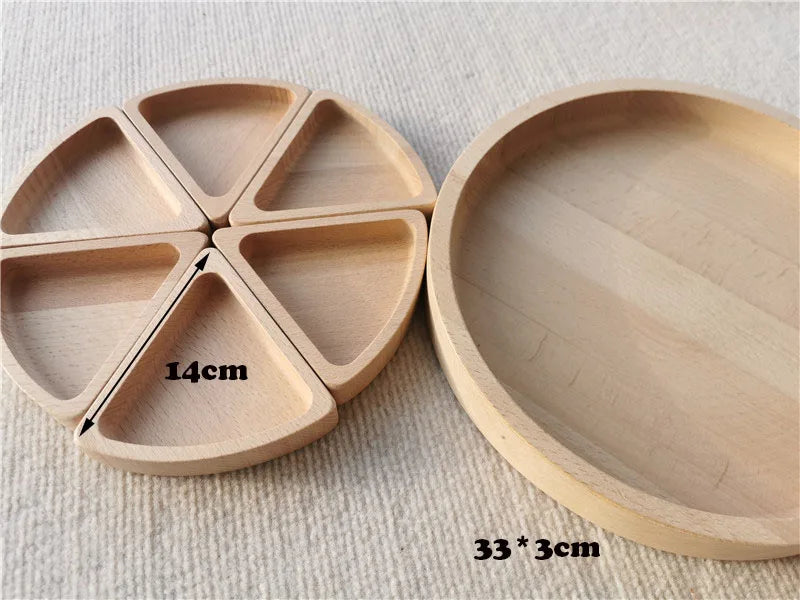 Wooden Montessori Trays for Kids – Ideal for Open-Ended Play & Early Learning