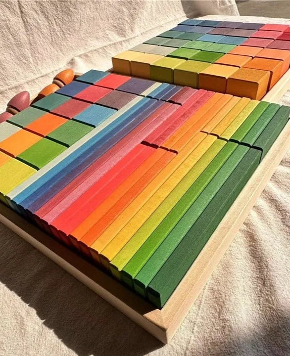Large Wooden Building Stacking Cube & Block Sets