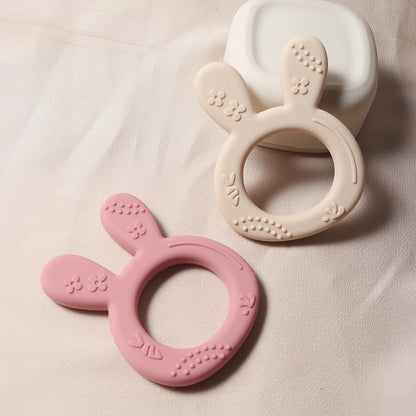 Silicone Carrot & Bunny Shape Baby Teether