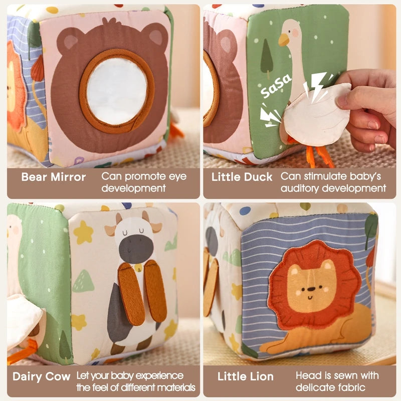 Creative Baby Educational Tissue Box Toy – Sensory Learning for Infants & Toddlers
