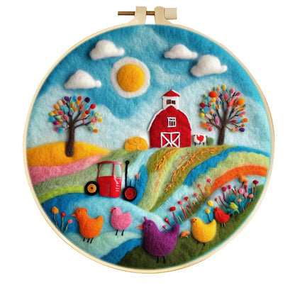 Wool Felting Painting Kits - Scenery